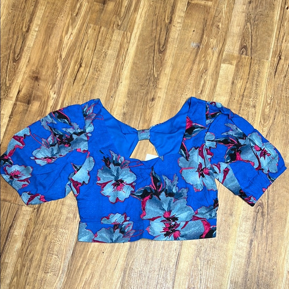 Floral Band of the Free Crop Top